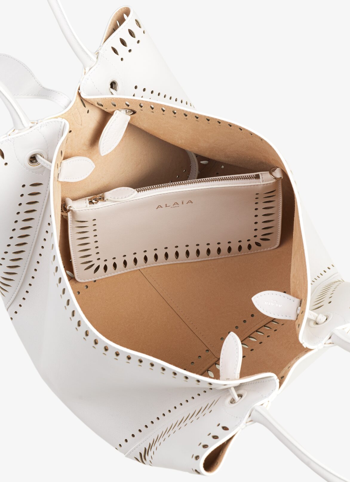 Handbags ALAÏA OPTIC WHITE HANDBAGS